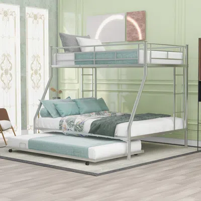 Streamdale Furniture Streamdale Twin Over Full Bed With Sturdy Steel Frame