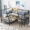 Streamdale Furniture Streamdale Twin Over Full Bunk Bed With A Twin Size Loft Bed Attached