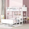Streamdale Furniture Streamdale Twin Over Full Bunk Bed With Desk