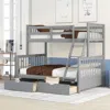 Streamdale Furniture Streamdale Twin-over-full Bunk Bed With Ladders And Two Storage Drawers