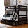 Streamdale Furniture Streamdale Twin Over Full Bunk Bed With Storage In Brown