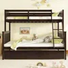 Streamdale Furniture Streamdale Twin Over Full Bunk Bed With Trundle And Ladder