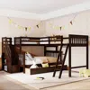 Streamdale Furniture Streamdale Twin Over Full L-shaped Bunk Bed With 3 Drawers