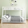 Streamdale Furniture Streamdale Twin Over Full Metal Bunk Bed With Stairs & Storage