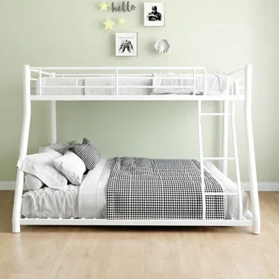 Streamdale Furniture Streamdale Twin Over Full Metal Bunk Bed With Stairs & Storage