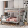 Streamdale Furniture Streamdale Twin Over Full Stairway Bunk Bed With Storage