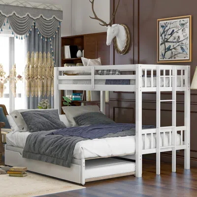 Streamdale Furniture Streamdale Twin Over Pull-out Bunk Bed With Trundle