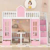 Streamdale Furniture Streamdale Twin-over-twin Bunk Bed With Changeable Table
