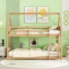 Streamdale Furniture Streamdale Twin Over Twin Bunk Bed With Headboards And Safety Guardrails
