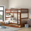 Streamdale Furniture Streamdale Twin-over-twin Bunk Bed With Ladders And Two Storage Drawers