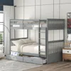 Streamdale Furniture Streamdale Twin-over-twin Bunk Bed With Ladders And Two Storage Drawers