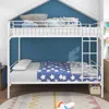 Streamdale Furniture Streamdale Twin-over-twin Bunk Bed With Metal Frame And Ladder