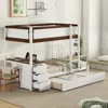 Streamdale Furniture Streamdale Twin Over Twin Bunk Bed With Twin Size Trundle