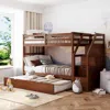Streamdale Furniture Streamdale Twin-over-twin Bunk Bed With Twin Size Trundle And 3 Storage Stairs