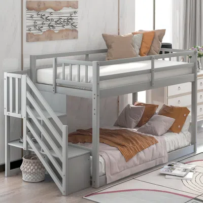 Streamdale Furniture Streamdale Twin Over Twin Floor Bunk Bed