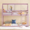 Streamdale Furniture Streamdale Twin-over-twin Floor Bunk Bed With Guardrails