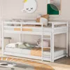 Streamdale Furniture Streamdale Twin Over Twin Floor Bunk Bed With Ladder