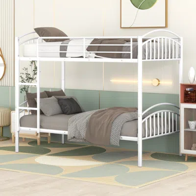 Streamdale Furniture Streamdale Twin Over Twin Metal Bunk Bed In Multi