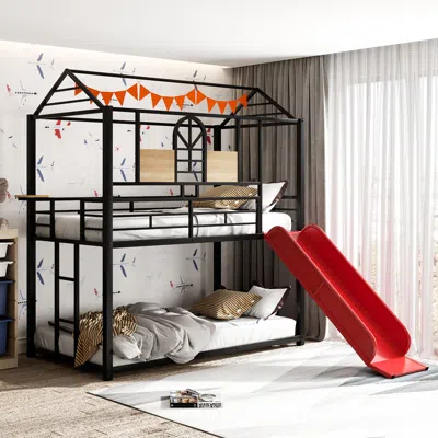 Streamdale Furniture Streamdale Twin Over Twin Metal Bunk Bed