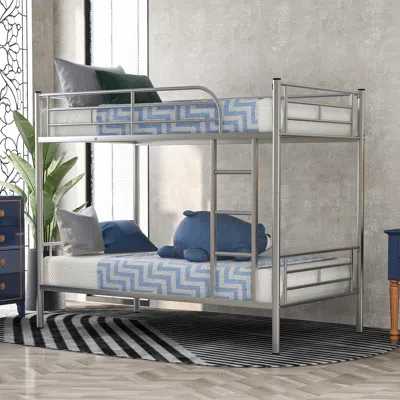 Streamdale Furniture Streamdale Twin Over Twin Metal Bunk Bed