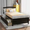 Streamdale Furniture Streamdale Twin Platform Storage Bed Wood Bed Frame With Two Drawers