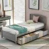 Streamdale Furniture Streamdale Twin Platform Storage Bed Wood Bed Frame With Two Drawers