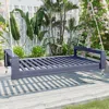 Streamdale Furniture Streamdale Twin Porch Swing Bed, Acacia Wood Frame