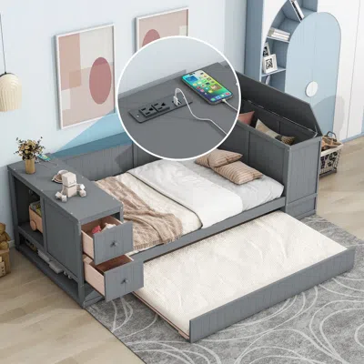 Streamdale Furniture Streamdale Twin Size Daybed With Storage Arms