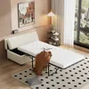 Streamdale Furniture Streamdale Twin Size Folding Ottoman Sleeper Bed With Mattress Convertible Guest Bed