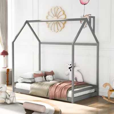 Streamdale Furniture Streamdale Twin Size House Bed Wood Bed