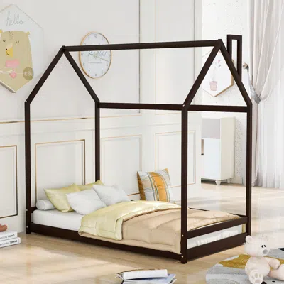 Streamdale Furniture Streamdale Twin Size House Bed Wood Bed