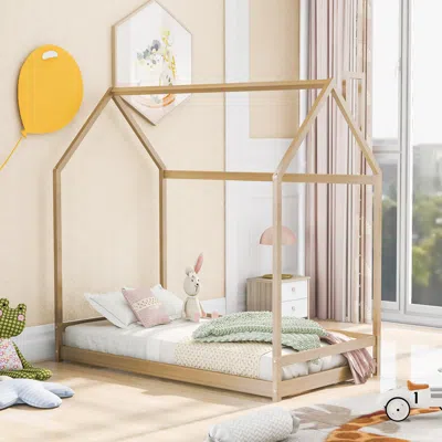 Streamdale Furniture Streamdale Twin Size House Bed Wood Bed
