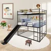 Streamdale Furniture Streamdale Twin Size House Loft Bed With Slide And Ladder, Black