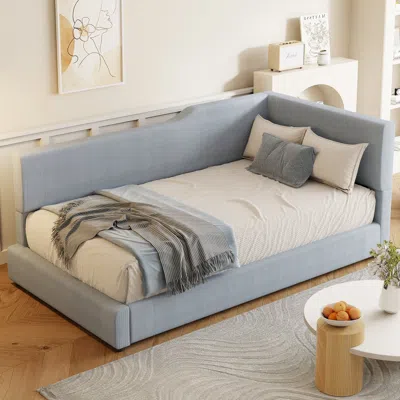Streamdale Furniture Streamdale Twin Size L-shaped Corduroy Daybed Upholstered Daybed