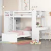Streamdale Furniture Streamdale Twin Size Loft Bed With A Stand-alone Bed