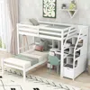 Streamdale Furniture Streamdale Twin Size Loft Bed With A Stand-alone Bed