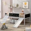 Streamdale Furniture Streamdale Twin Size Loft Bed Wood Bed With Two Storage Boxes