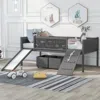 Streamdale Furniture Streamdale Twin Size Loft Bed Wood Bed With Two Storage Boxes