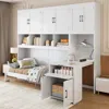 Streamdale Furniture Streamdale Twin Size Murphy Bed Wall Bed With Closet, Drawers & Desk