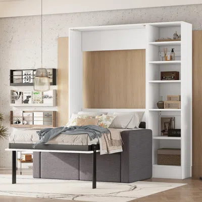 Streamdale Furniture Streamdale Twin Size Murphy Bed Wall Bed With Sofa