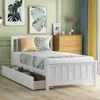 Streamdale Furniture Streamdale Twin Size Platform Bed With Two Drawers