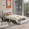 Streamdale Furniture Streamdale Twin Size Platform Bed With Under-bed Drawer
