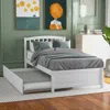 Streamdale Furniture Streamdale Twin Size Platform Bed Wood Bed Frame With Trundle