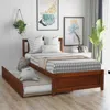 Streamdale Furniture Streamdale Twin Size Platform Bed Wood Bed Frame With Trundle