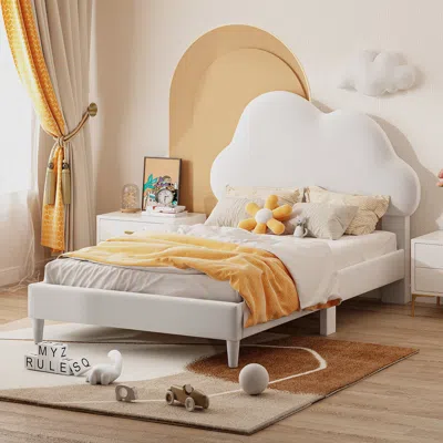 Streamdale Furniture Streamdale Twin Size Upholstered Cloud-shape Bed