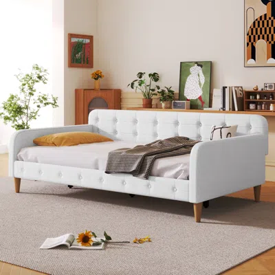 Streamdale Furniture Streamdale Twin Size Upholstered Daybed With 4 Support Legs