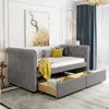 Streamdale Furniture Streamdale Twin Size Upholstered Daybed With Drawers