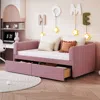 Streamdale Furniture Streamdale Twin Size Upholstered Daybed With Ergonomic Design Backrest And 2