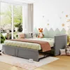 Streamdale Furniture Streamdale Twin Size Upholstered Daybed With Extendable Trundle