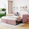 Streamdale Furniture Streamdale Twin Size Upholstered Daybed With Extendable Trundle